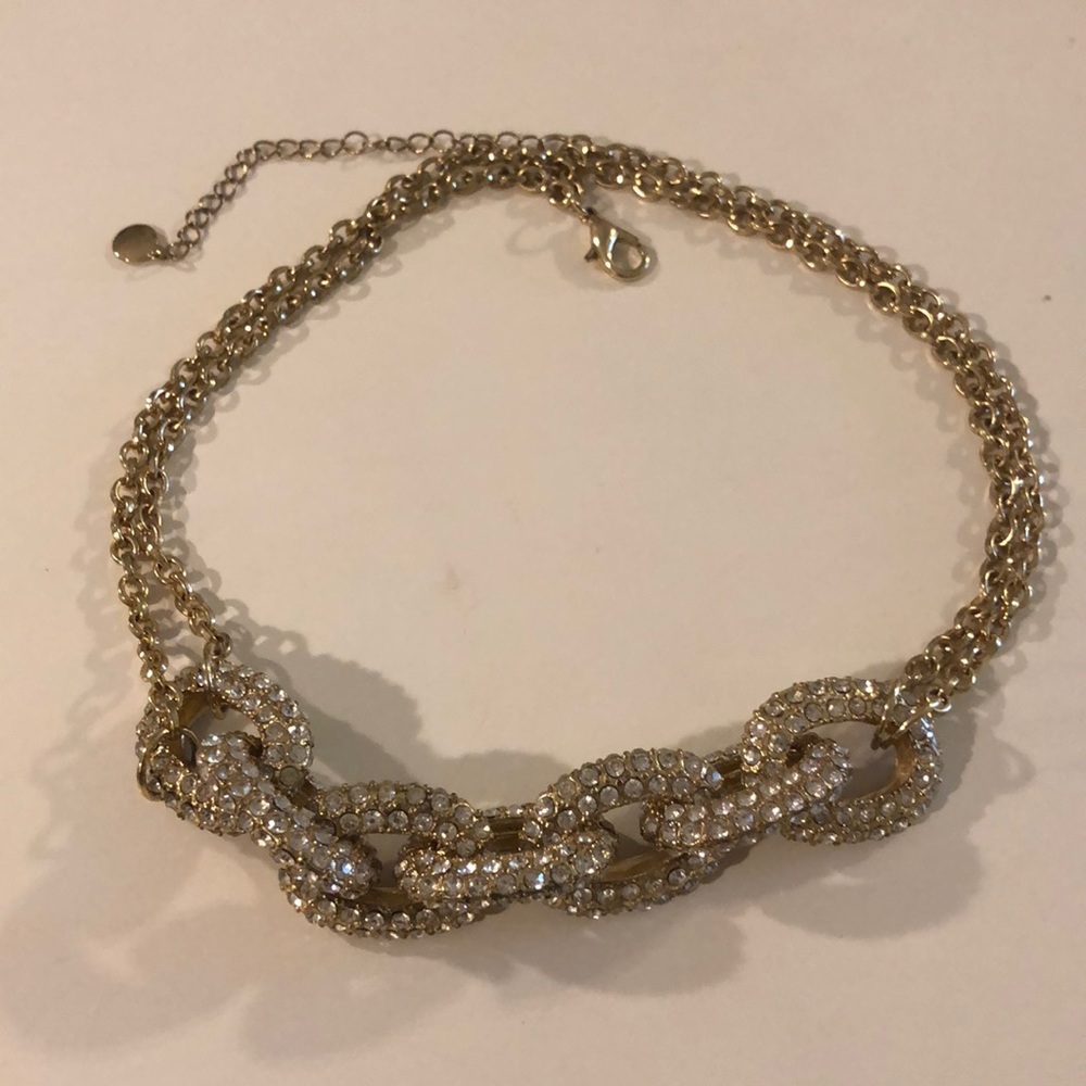 Gold statement necklace